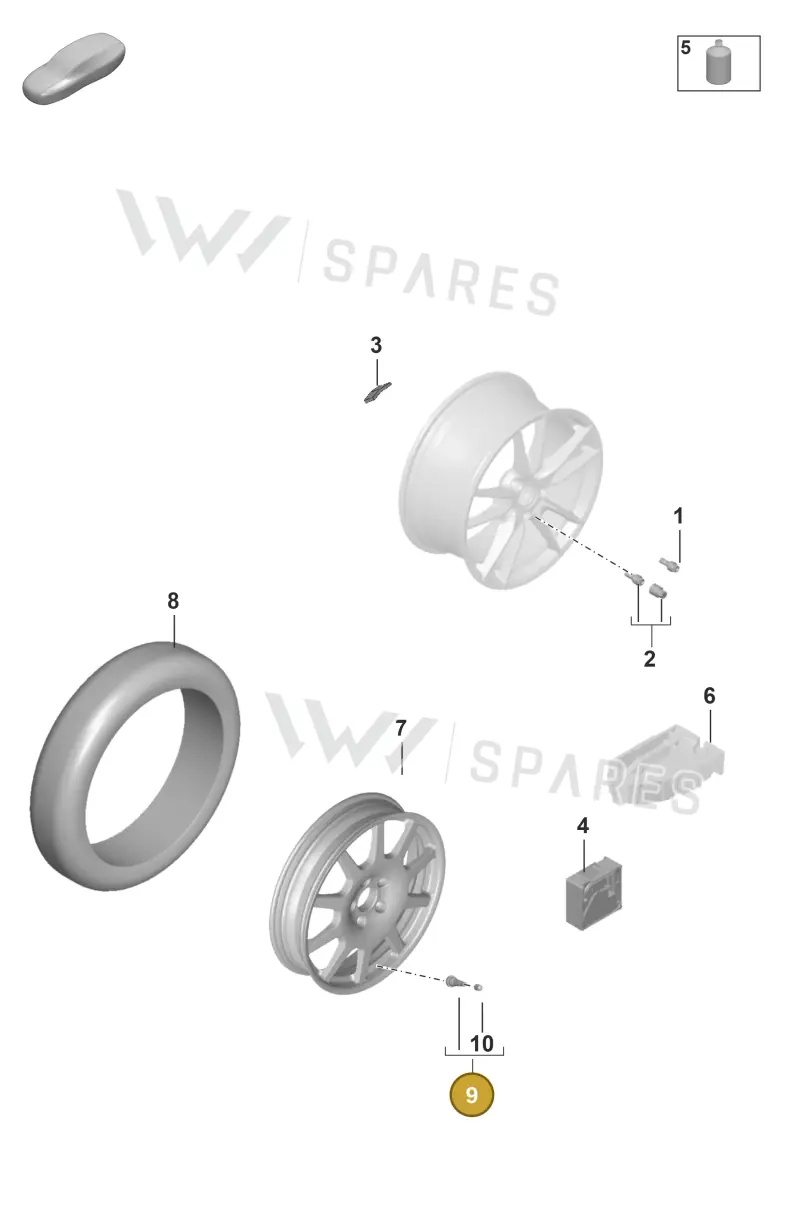 PAB601361 — Porsche Panamera (2020-2023) diagram p58601030, position 9