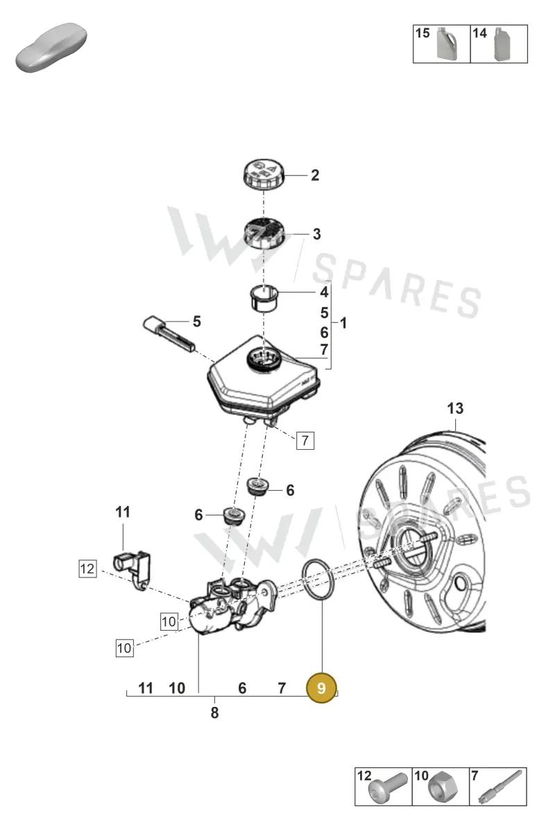PAB611243 — Porsche Panamera (2020-2023) diagram p58604000, position 3+9