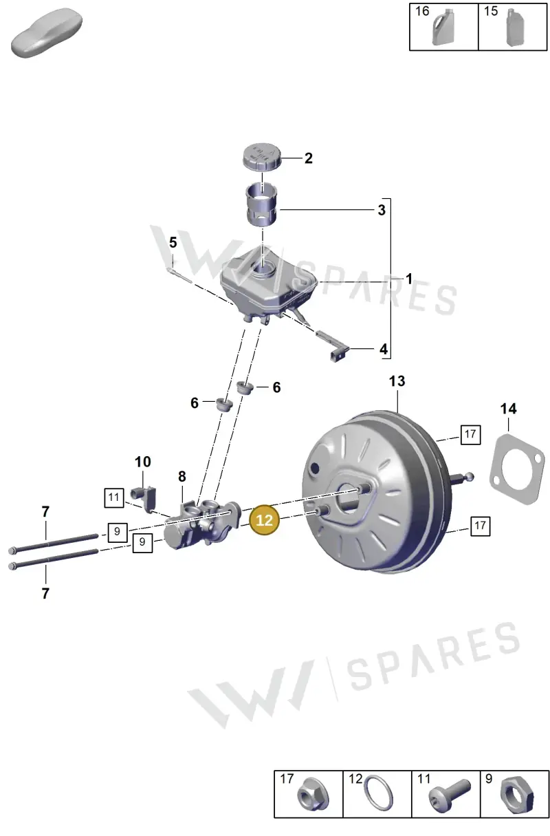 PAB611243 — Porsche Cayenne Coupe (2023-2023) diagram p60604000, position 12