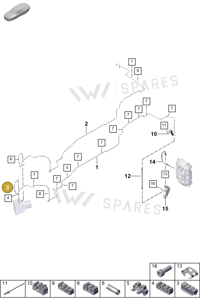 PAB61179700 — Porsche Cayenne Coupe (2023-2023) diagram p60000004, position 3