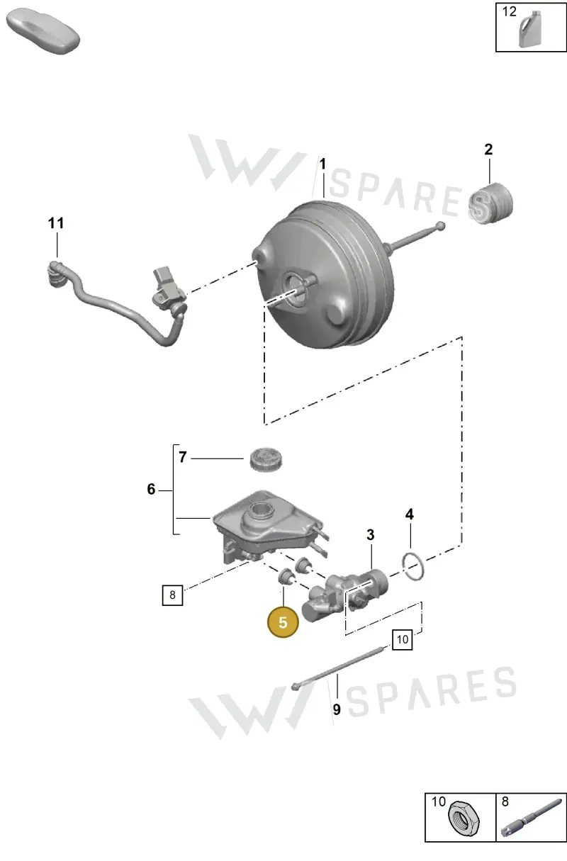 PAB611817 — Porsche Boxster Spyder (2019-2020) diagram p55604000, position 5