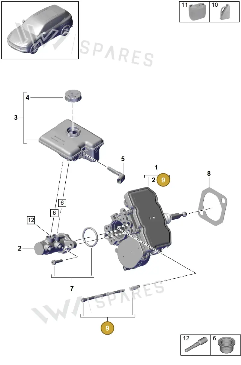 PAB698181A — Porsche Cayenne (2017-2023) diagram p51604001, position 9