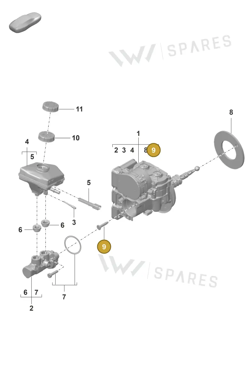 PAB698181A — Porsche Panamera (2020-2023) diagram p58000002, position 9