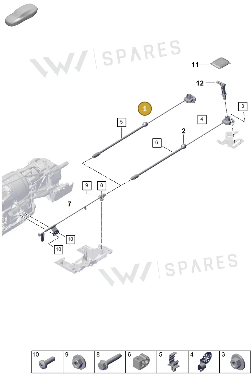 PAB713035 — Porsche Cayenne Coupe (2023-2023) diagram p60701050, position 1