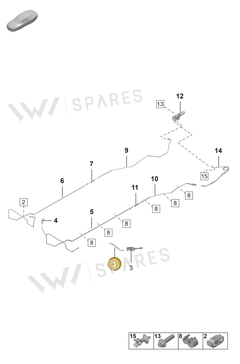PAB721453 — Porsche 911 (2018-2024) diagram p53703000, position 1