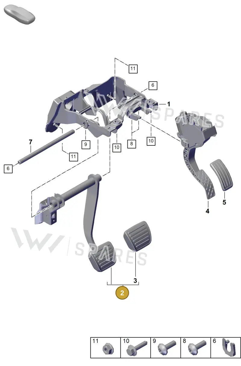 PAB72314030 — Porsche Cayenne (2017-2023) diagram p51000010, position 2