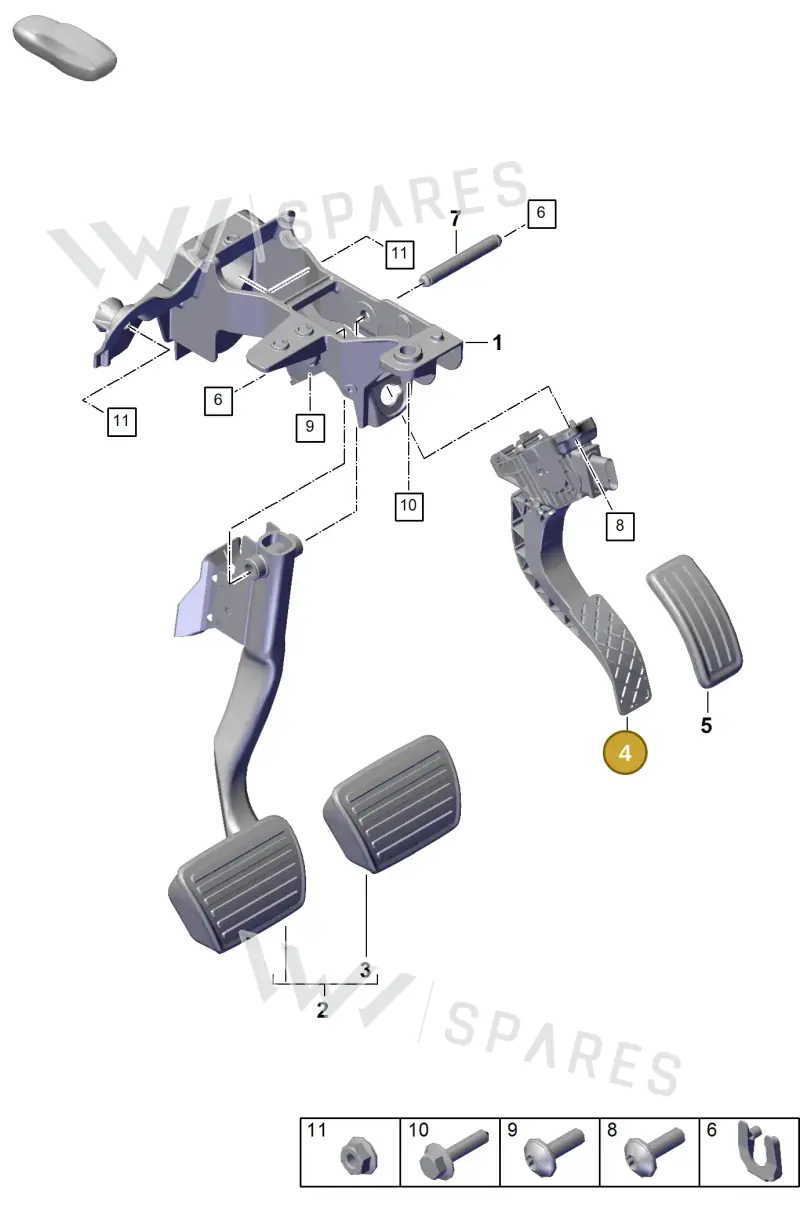 PAB72352300 — Porsche Cayenne Coupe (2023-2023) diagram p60702000, position 4