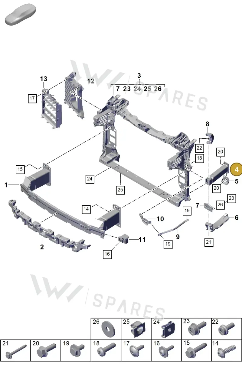 PAB802037 — Porsche Cayenne Coupe (2023-2023) diagram p60802200, position 4