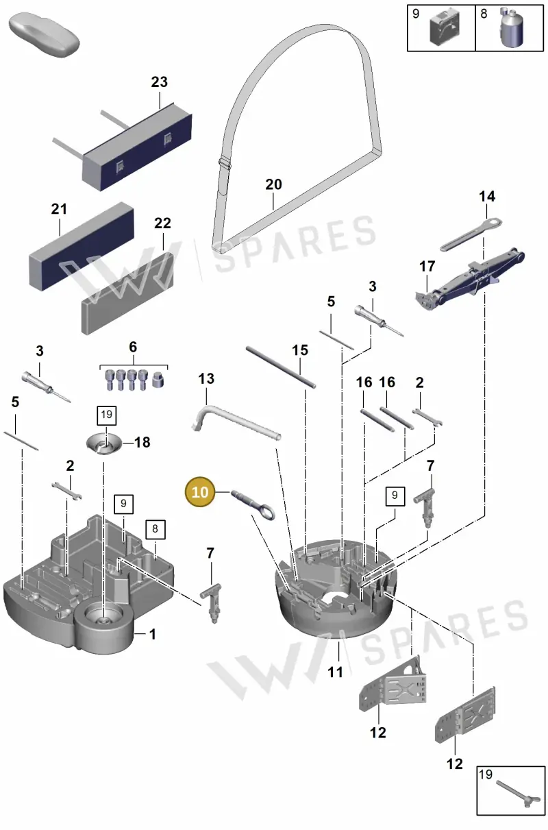 PAB80561500 — Porsche Cayenne Coupe (2023-2023) diagram p60001000, position 10