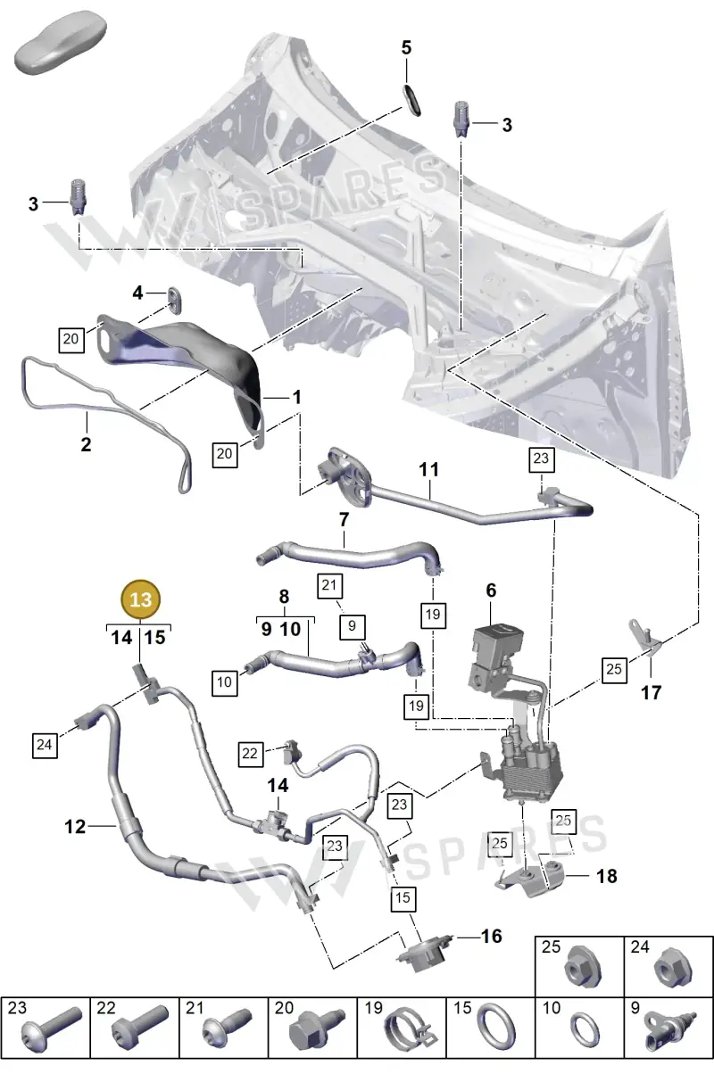 PAB816720 — Porsche Cayenne Coupe (2023-2023) diagram p60815000, position 13