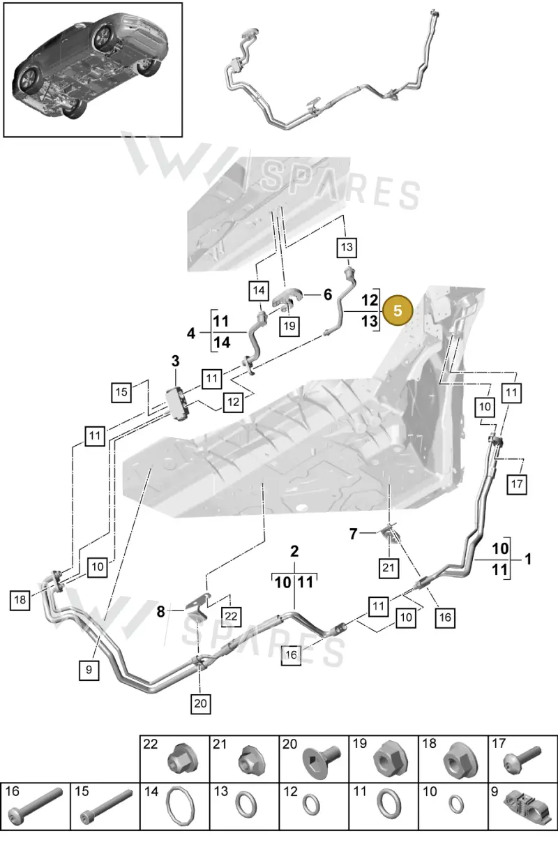 PAB81672500 — Porsche Cayenne (2017-2023) diagram p51814090, position 5