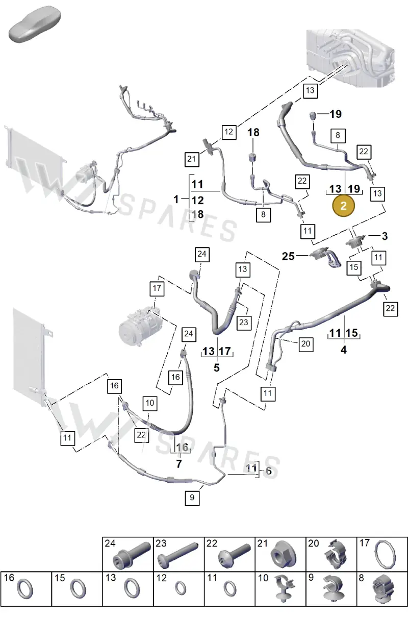 PAB81674000 — Porsche Cayenne Coupe (2023-2023) diagram p60814500, position 2