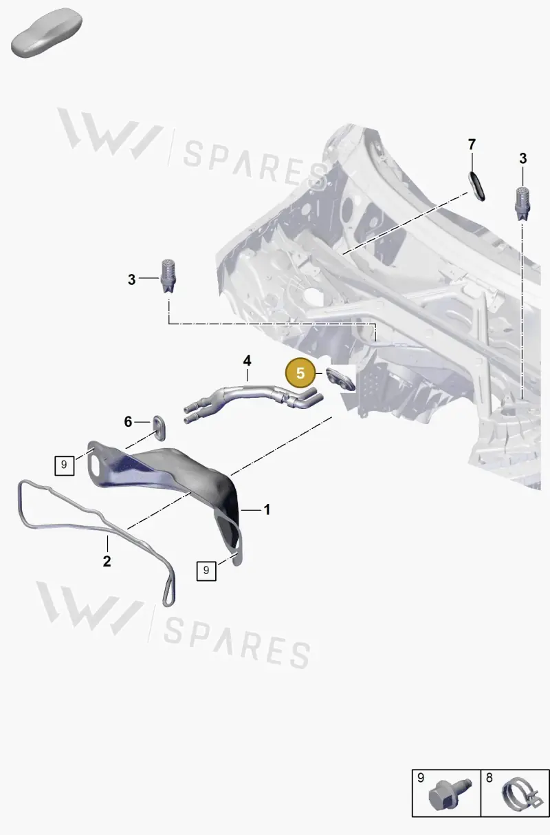 PAB81934510 — Porsche Cayenne Coupe (2023-2023) diagram p60813000, position 5