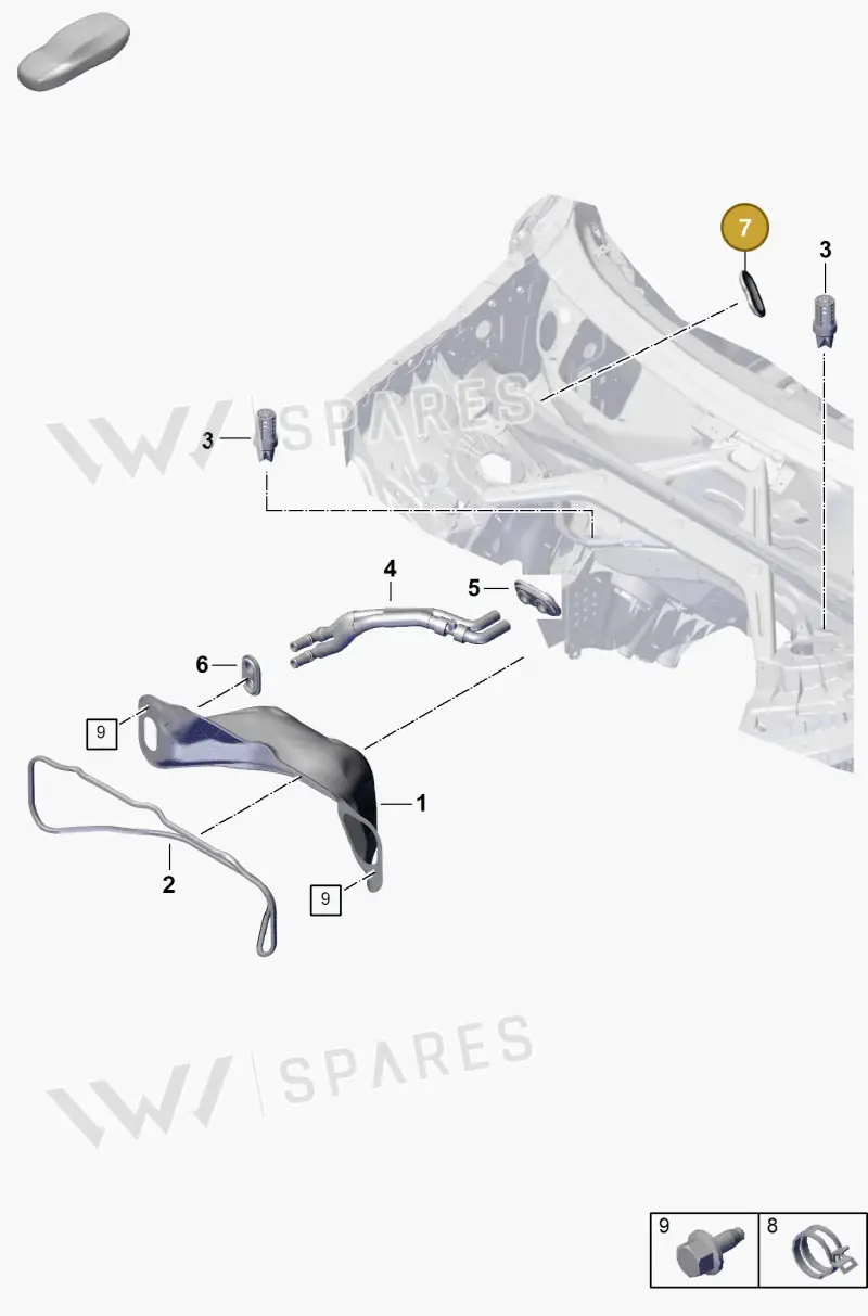 PAB81934520 — Porsche Cayenne Coupe (2023-2023) diagram p60813000, position 7