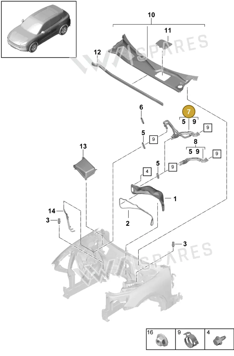 PAB81935000 — Porsche Cayenne (2017-2023) diagram p51813000, position 7