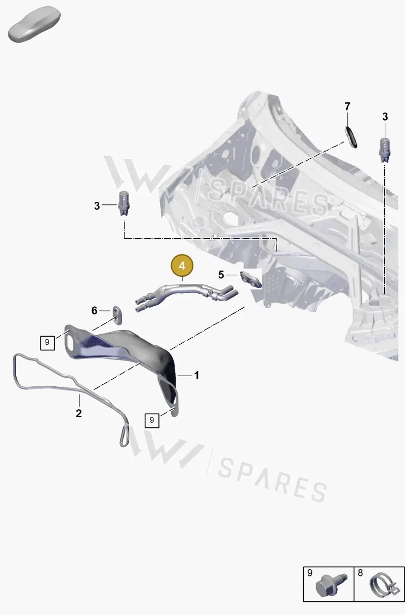PAB81935040 — Porsche Cayenne Coupe (2023-2023) diagram p60813000, position 4