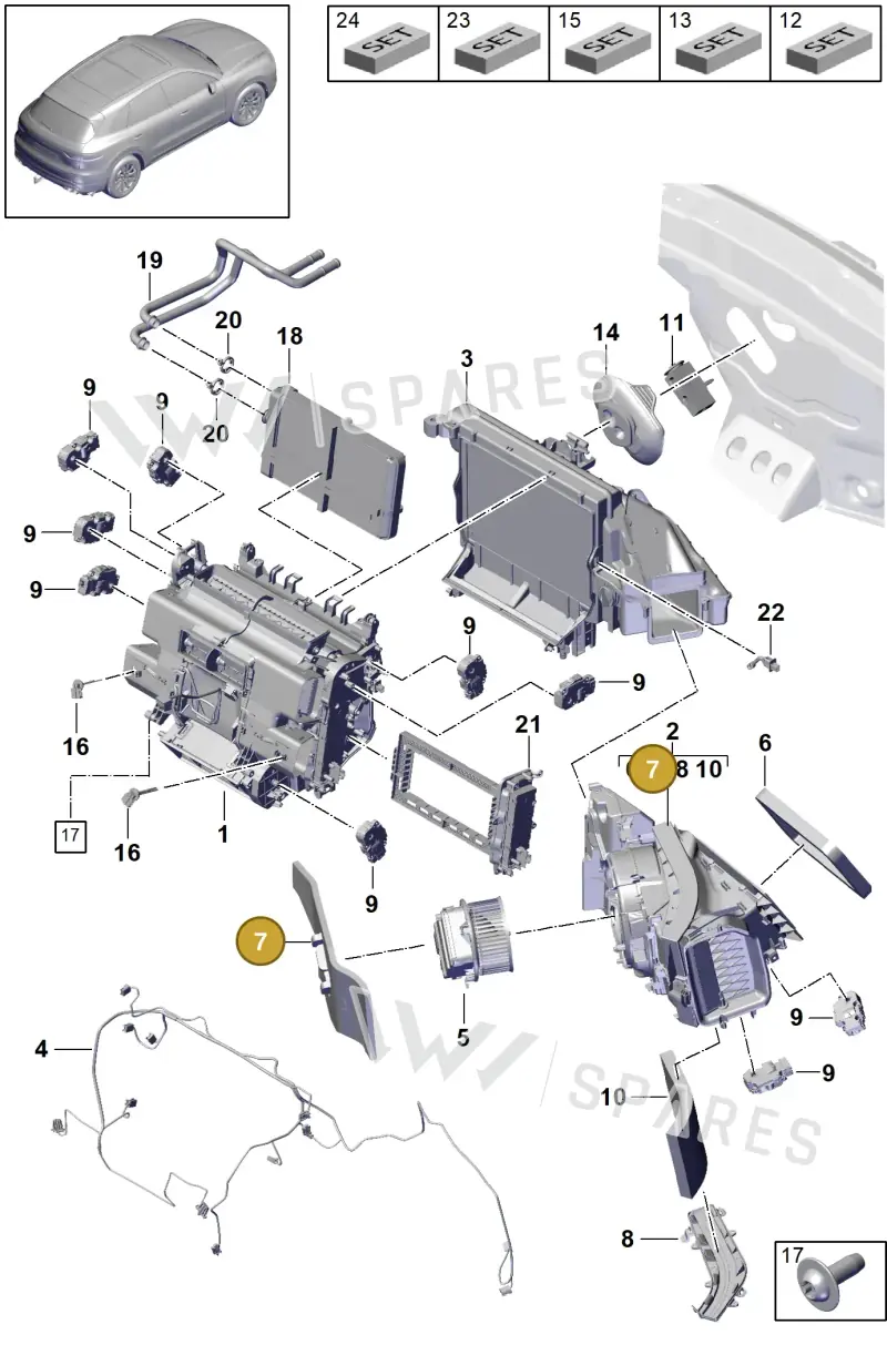PAB81958710 — Porsche Cayenne (2017-2023) diagram p51814000, position 7
