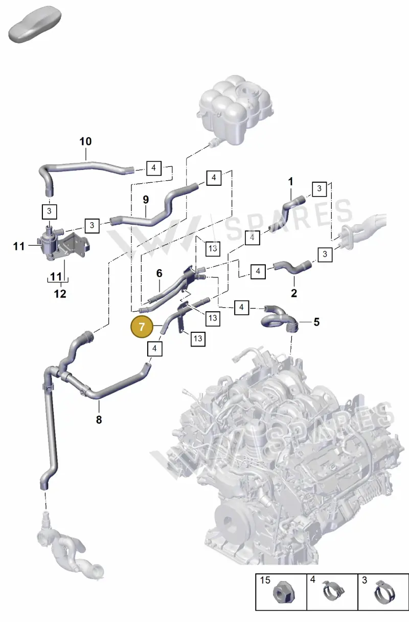 PAB819927 — Porsche Cayenne Coupe (2023-2023) diagram p60813200, position 7