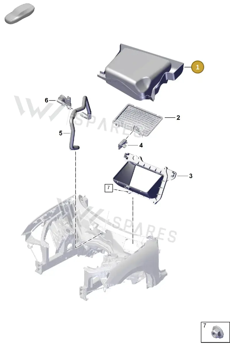 PAB81997910 — Porsche Cayenne Coupe (2023-2023) diagram p60814101, position 1