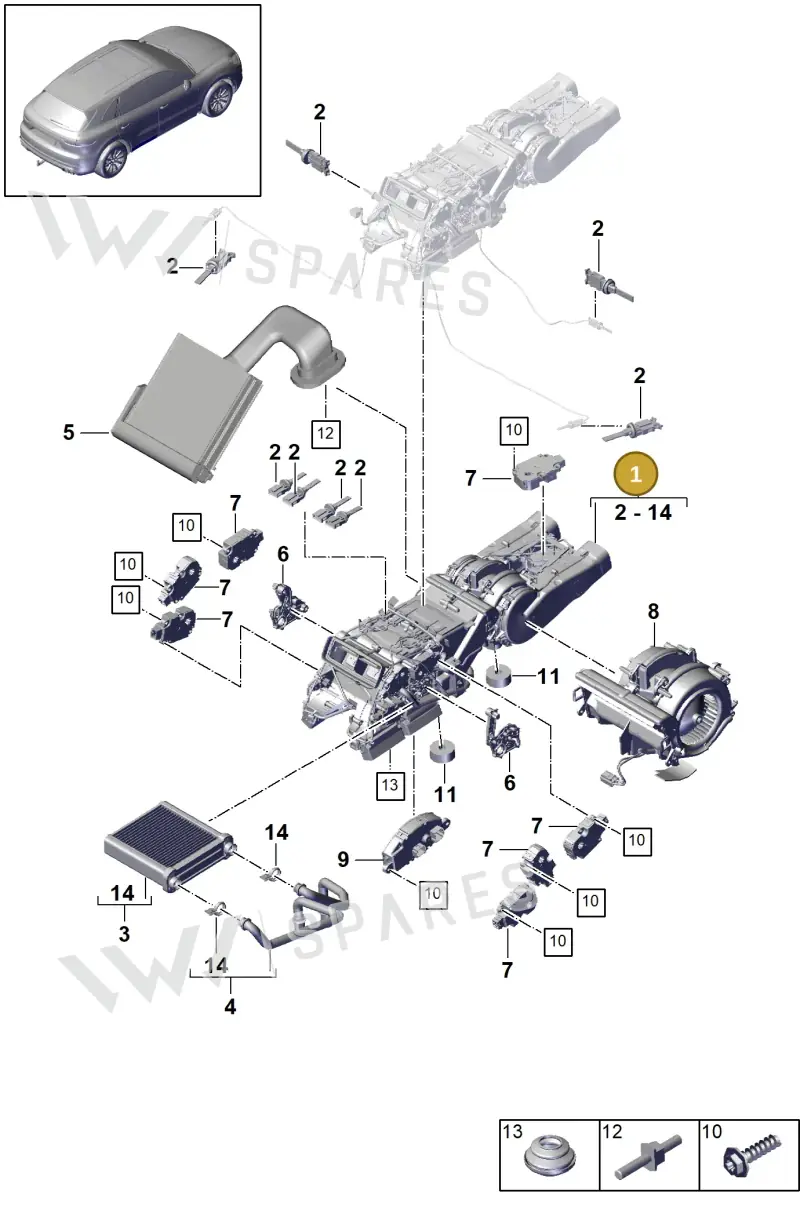 PAB82000400 — Porsche Cayenne (2017-2023) diagram p51814018, position 1