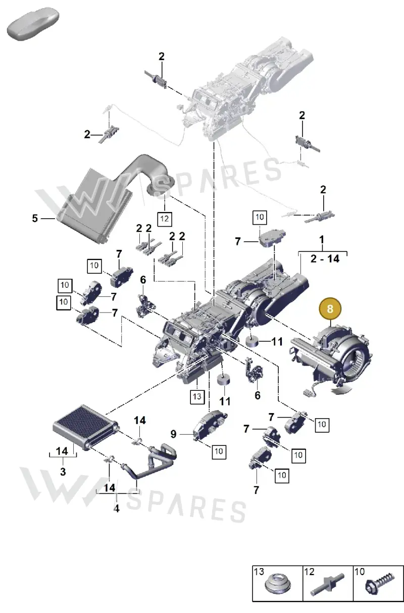 PAB820024 — Porsche Cayenne Coupe (2023-2023) diagram p60814270, position 8