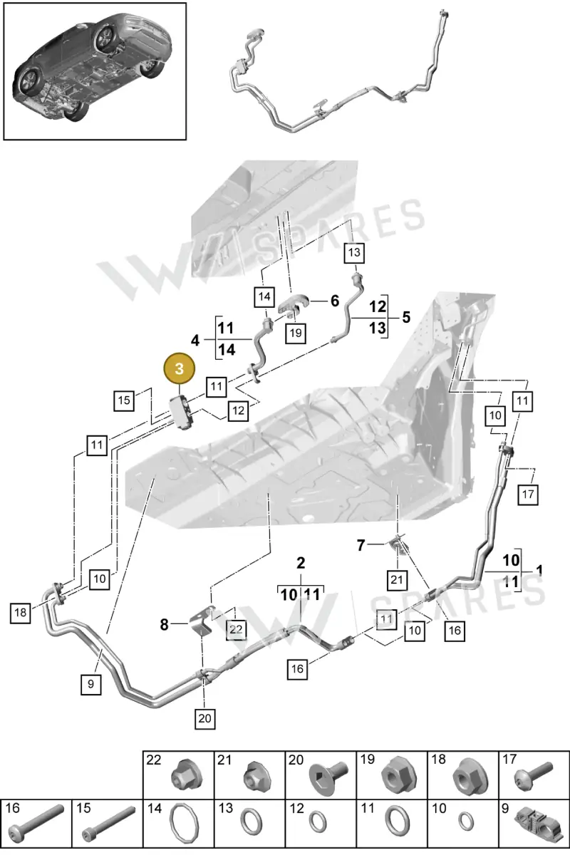 PAB82018100 — Porsche Cayenne (2017-2023) diagram p51814090, position 3