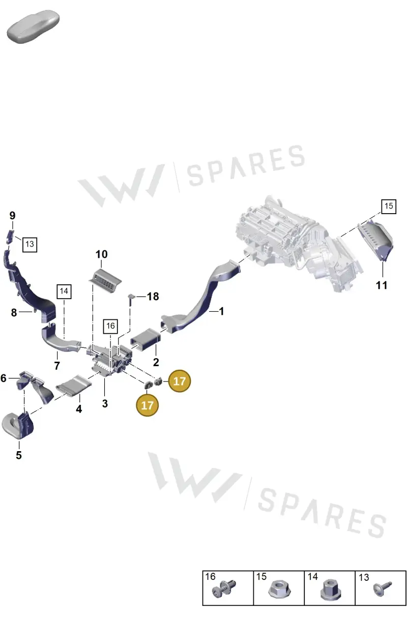 PAB82051101 — Porsche Panamera (2020-2023) diagram p58813900, position 17
