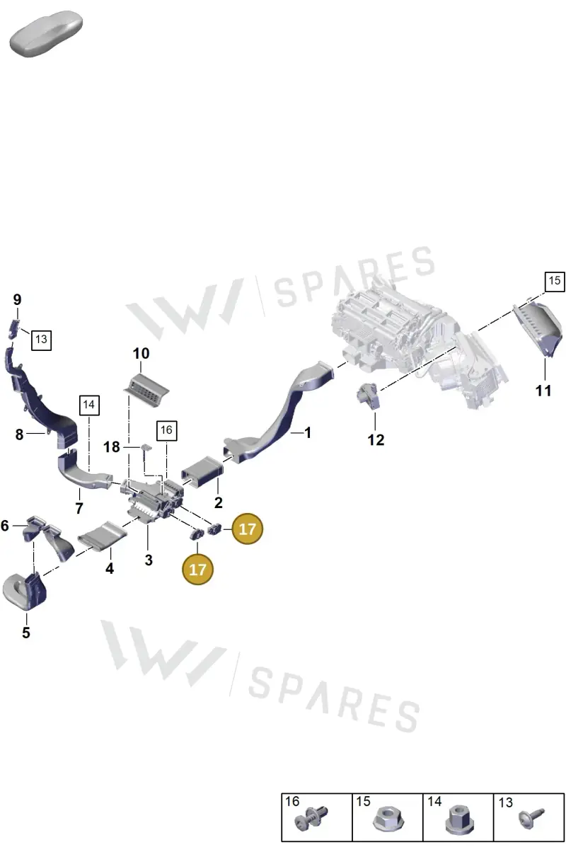 PAB82051101 — Porsche Panamera (2023-2025) diagram p62813710, position 17