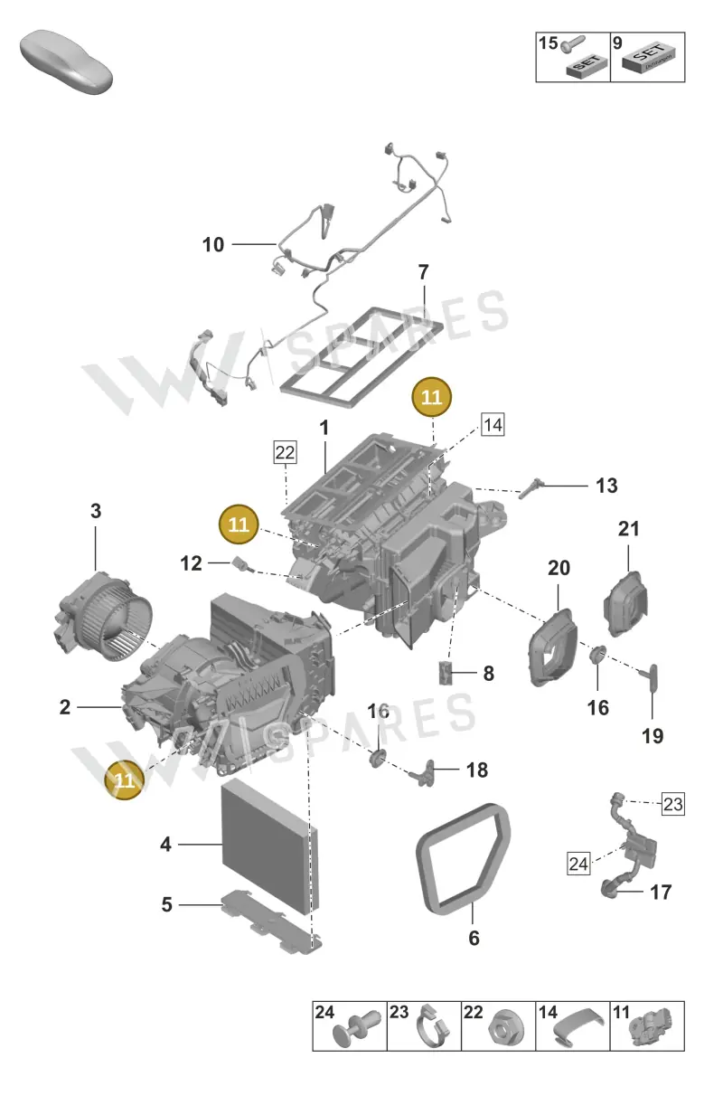 PAB820511C — Porsche GT3 RS (2021-) diagram p53814000, position 11