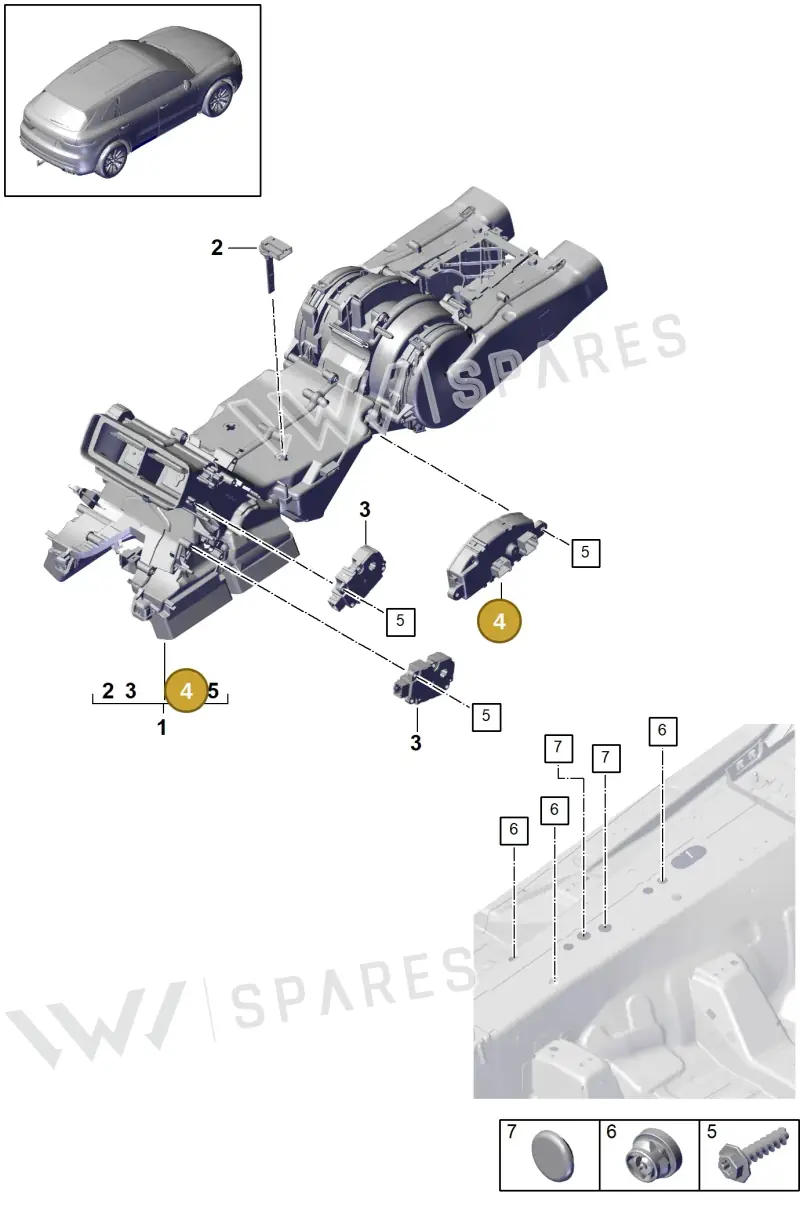 PAB820521A — Porsche Cayenne (2017-2023) diagram p51814017, position 4