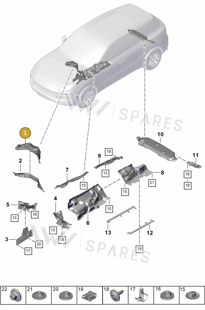 PAB825621 — Porsche Cayenne Coupe (2023-2023) diagram p60801720, position 1
