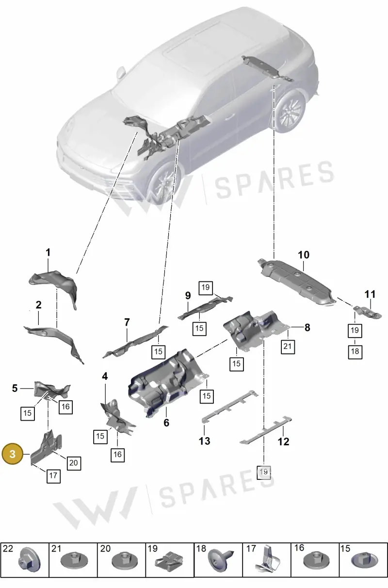 PAB82564201 — Porsche Cayenne Coupe (2023-2023) diagram p60801720, position 3