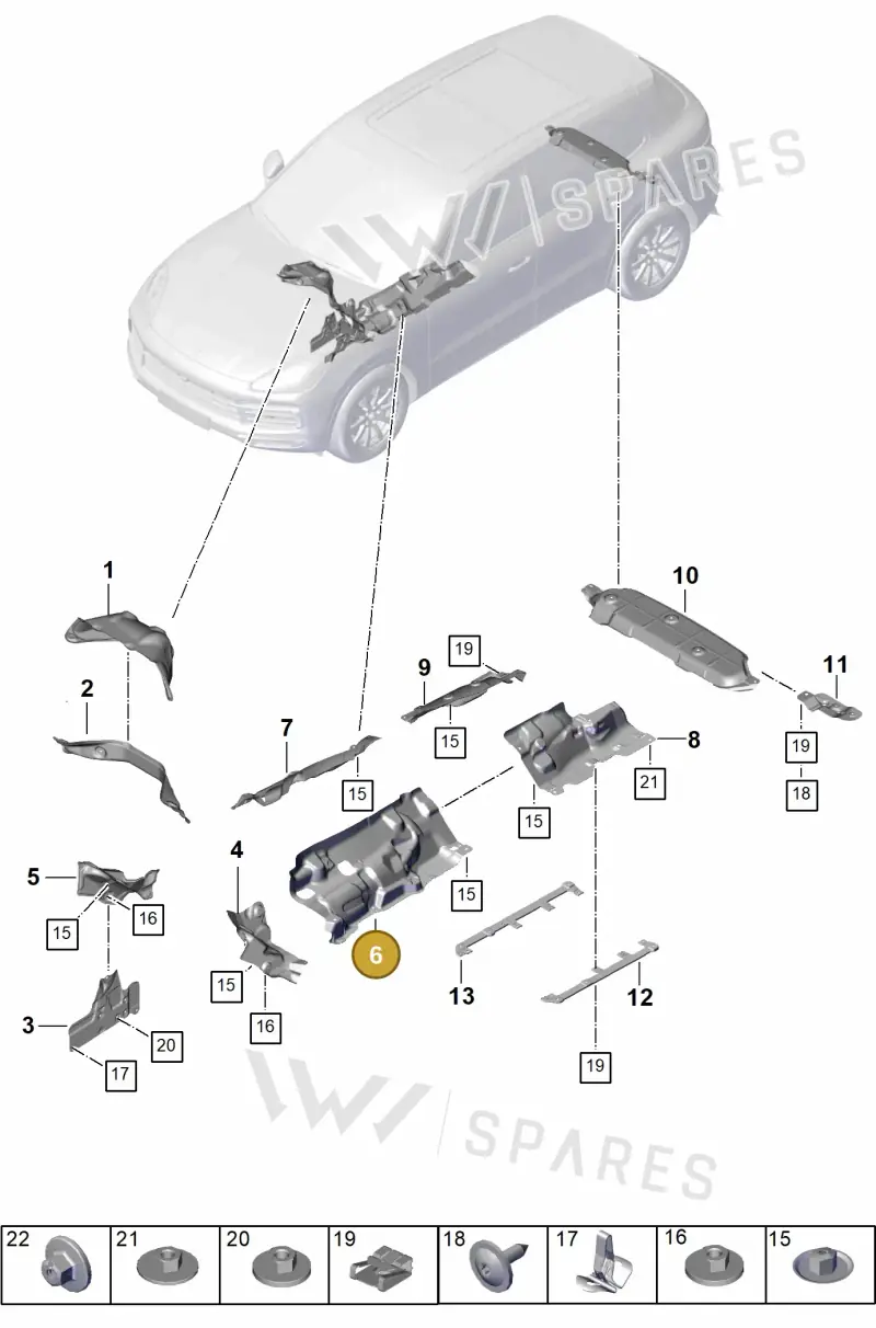 PAB825661C — Porsche Cayenne Coupe (2023-2023) diagram p60801720, position 6