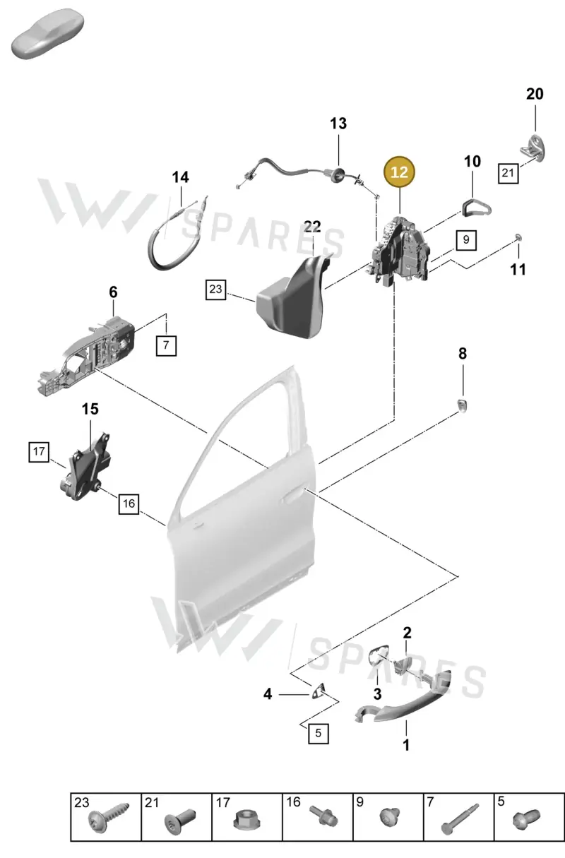 PAB837015G — Porsche Cayenne Coupe (2023-2023) diagram p60804200, position 12