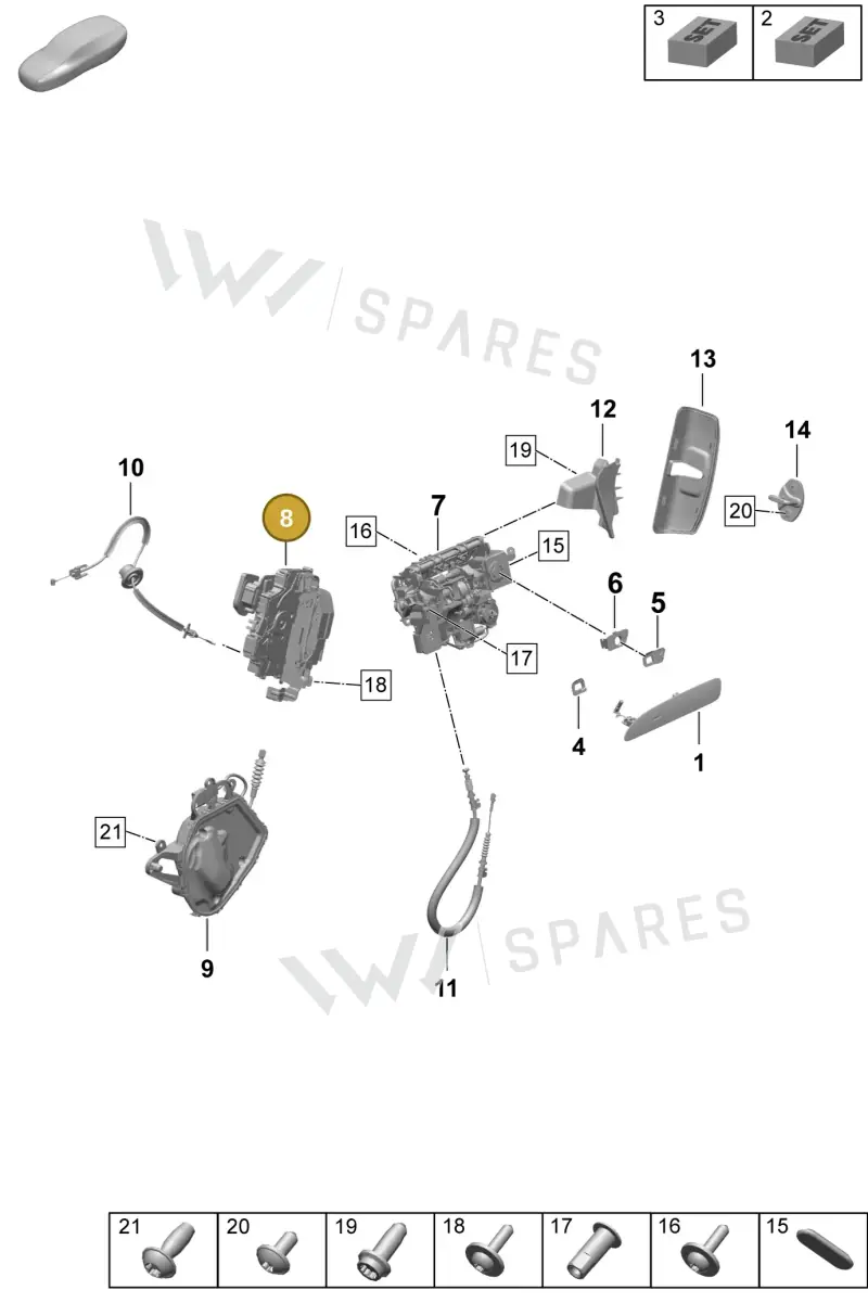 PAB837016A — Porsche Taycan Sport Turismo (2023-2025) diagram p64804200, position 8