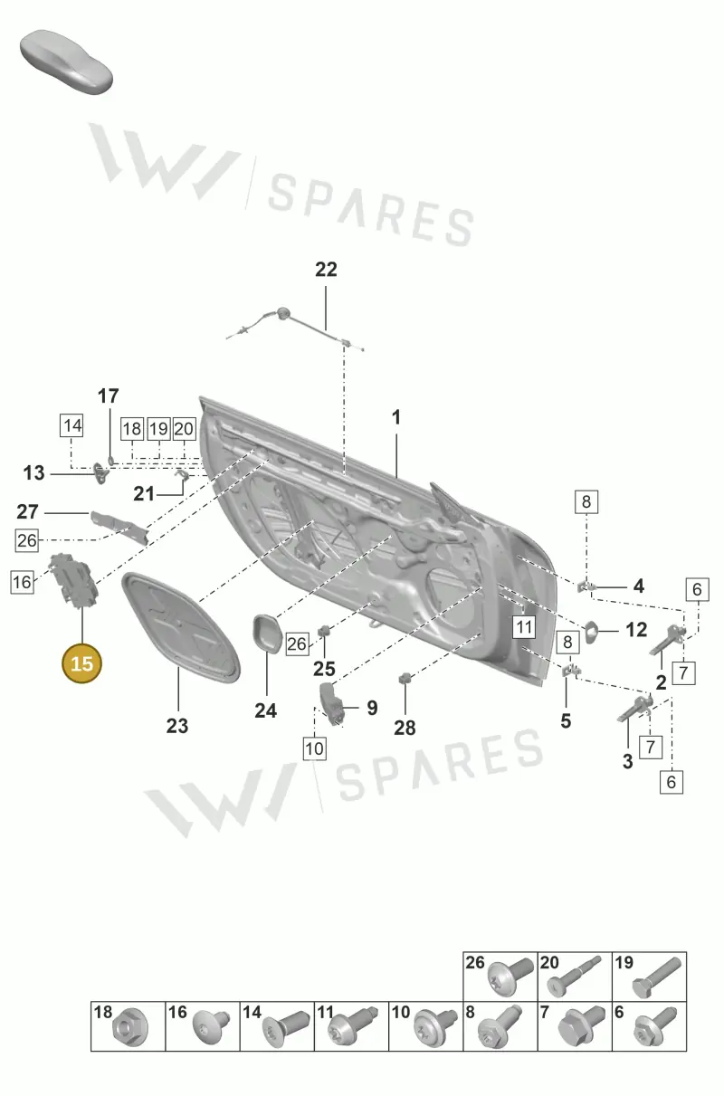 PAB837016B — Porsche GT3 RS (2021-) diagram p53804000, position 15