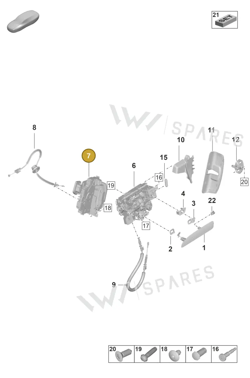 PAB837016B — Porsche Taycan Sport Turismo (2019-2024) diagram p56804100, position 7