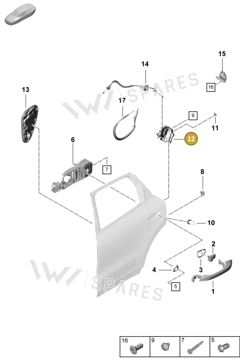 PAB839015B — Porsche Cayenne Coupe (2023-2023) diagram p60804250, position 12
