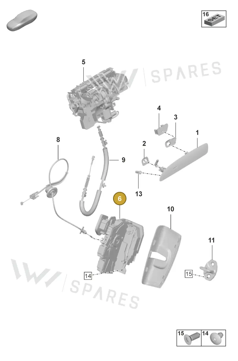 PAB839016A — Porsche Taycan Sport Turismo (2019-2024) diagram p56804300, position 6