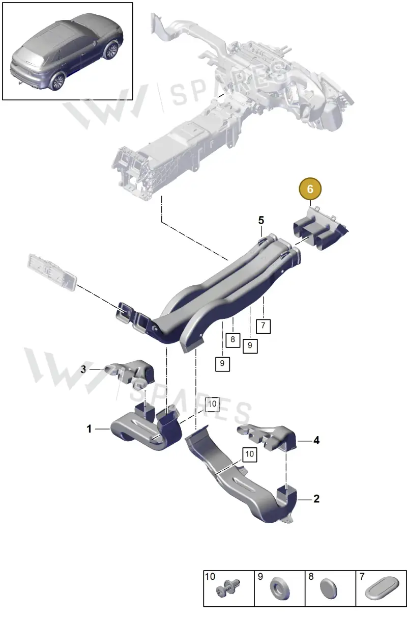 PAB85704200 — Porsche Cayenne (2017-2023) diagram p51814010, position 6