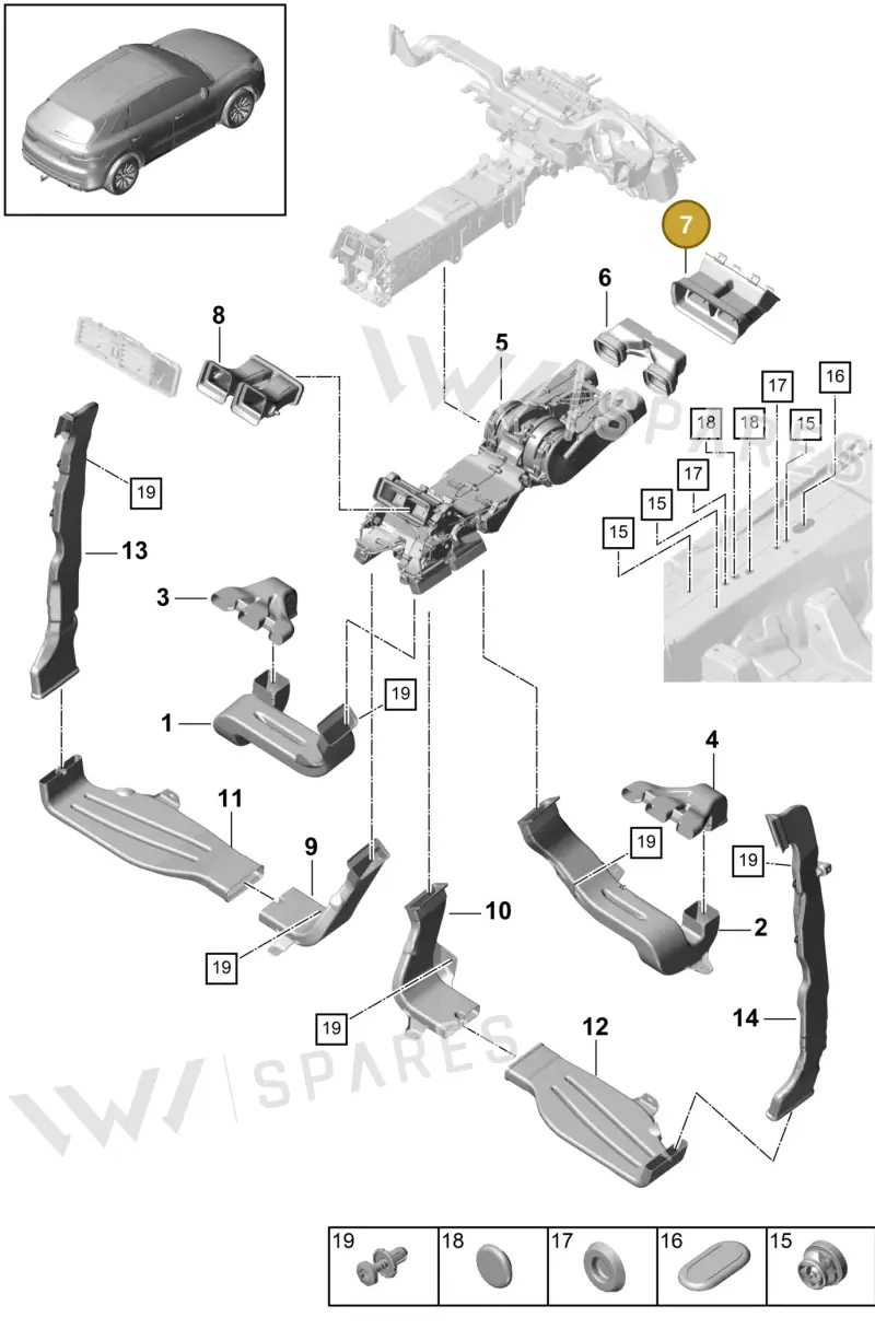 PAB85704210 — Porsche Cayenne (2017-2023) diagram p51814014, position 7