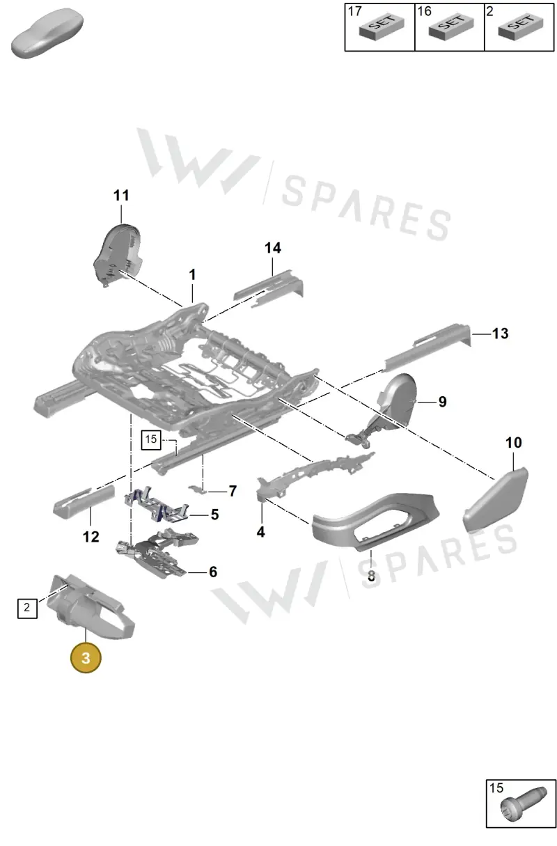 PAB860985 — Porsche Panamera (2023-2025) diagram p62817100, position 3