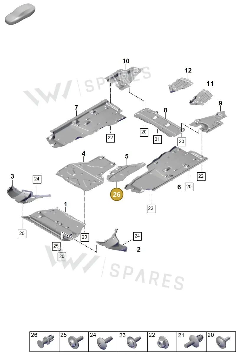 PAB863788 — Porsche Cayenne Coupe (2023-2023) diagram p60801710, position 26