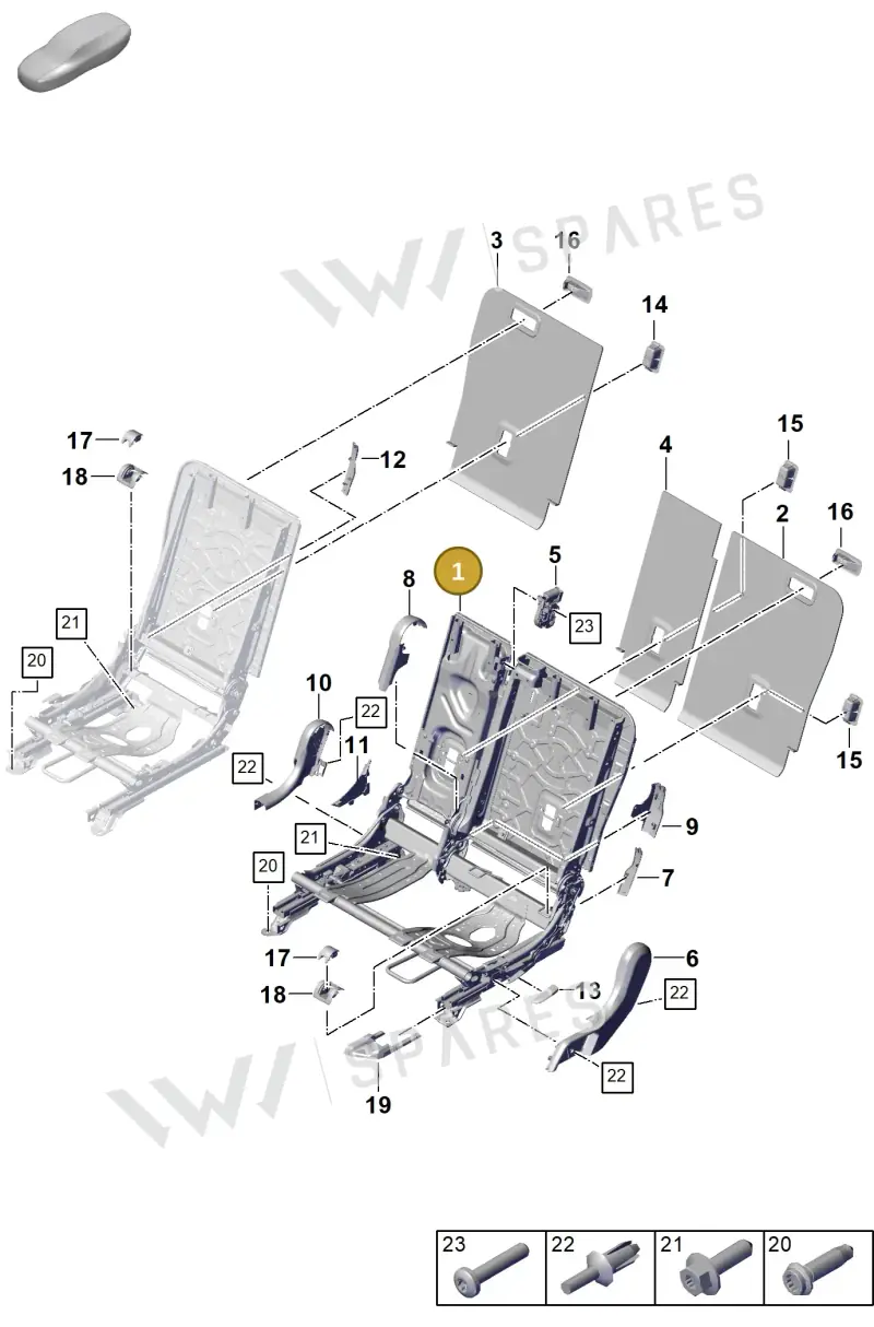 PAB88310700 — Porsche Cayenne Coupe (2023-2023) diagram p60818000, position 1