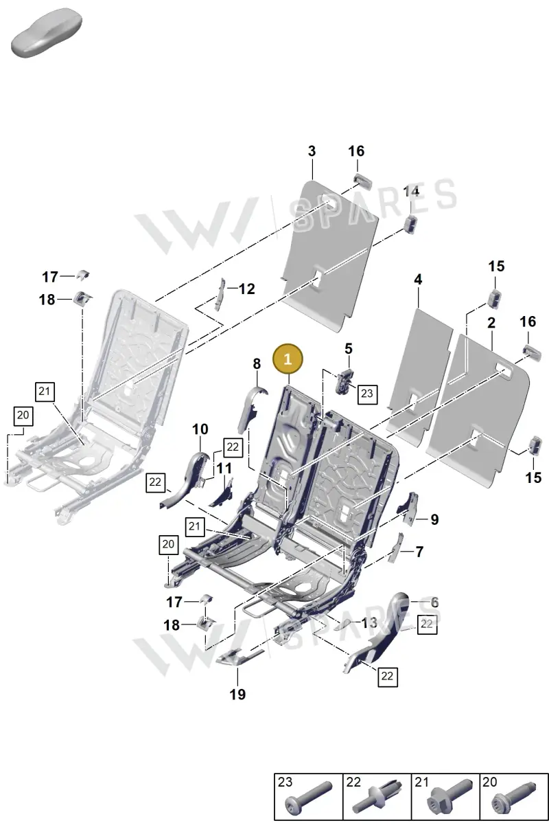 PAB88310800 — Porsche Cayenne Coupe (2023-2023) diagram p60818000, position 1