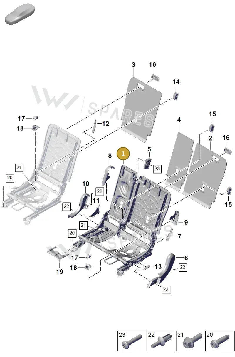 PAB883108 — Porsche Cayenne Coupe (2023-2023) diagram p60818005, position 1