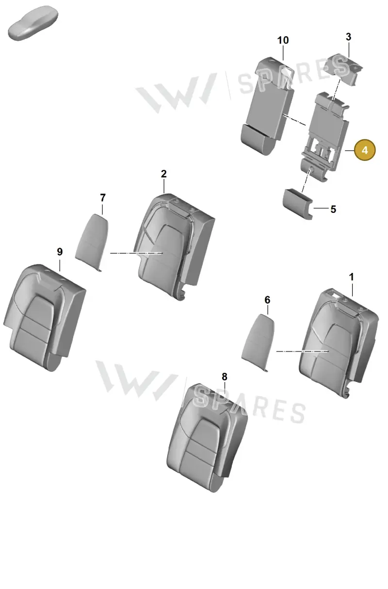 PAB88588300 — Porsche Cayenne Coupe (2023-2023) diagram p60818300, position 4
