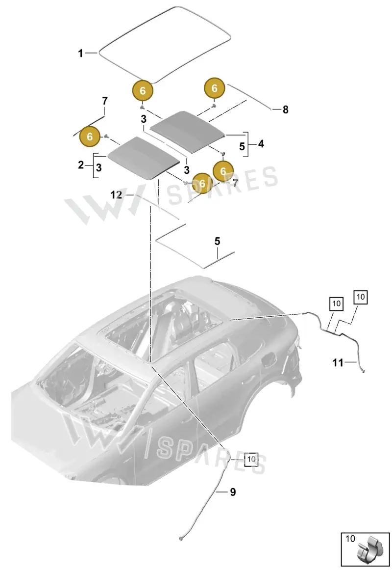 PAB89805700 — Porsche Cayenne (2017-2023) diagram p51811000, position 6