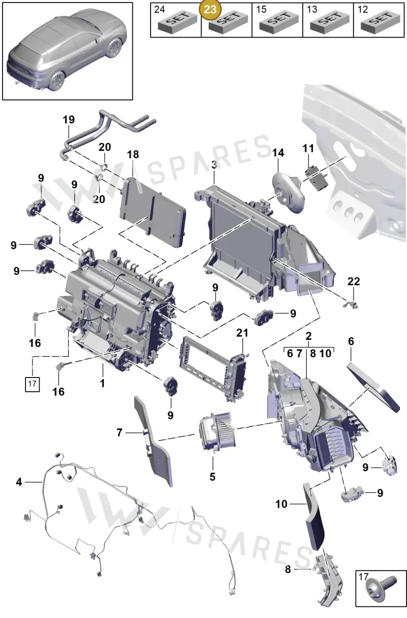 PAB898333B — Porsche Cayenne (2017-2023) diagram p51814000, position 23