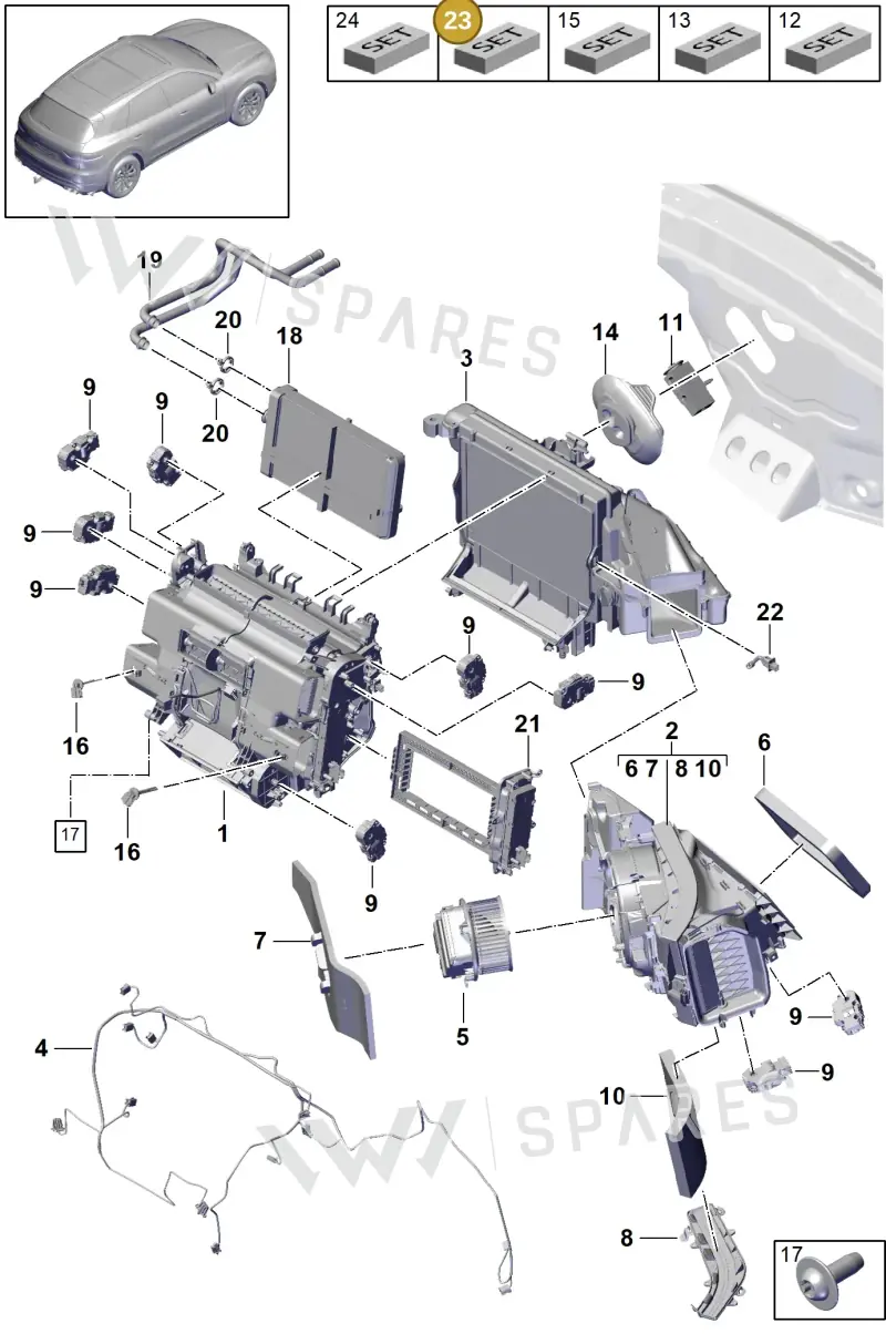 PAB898333M — Porsche Cayenne (2017-2023) diagram p51814000, position 23